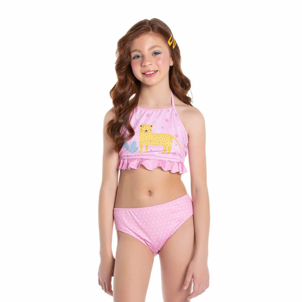 Conjunto Biquíni Infantil Cropped